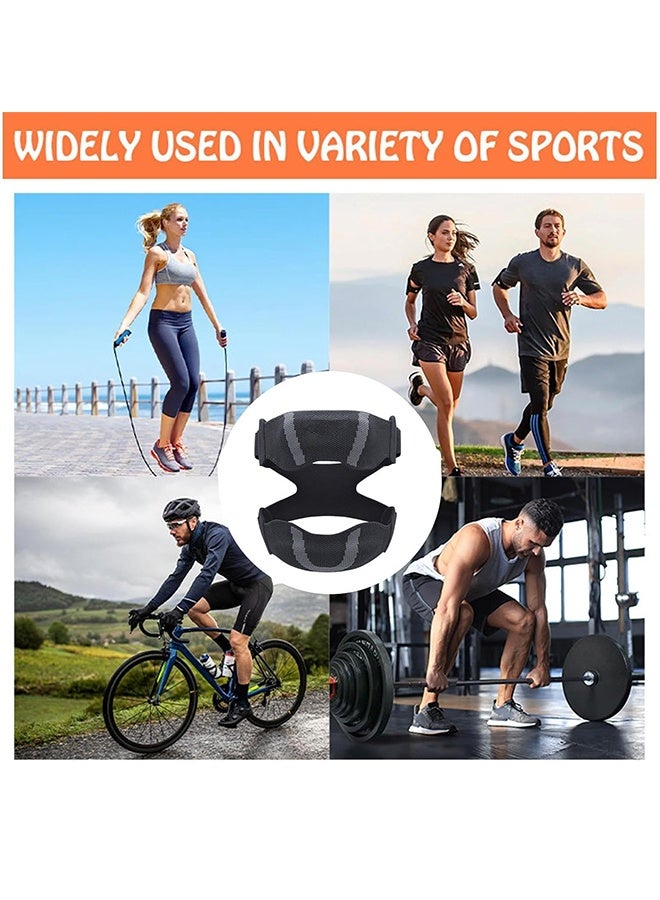 أولايكس حزام دعم وتر الرضفة، حزام دعامة الركبة، دعامة ركبة قابلة للتعديل، دعامة ركبة للجري، حزام تثبيت وتر الرضفة قابل للتعديل، حزام رضفي قابل للتعديل للجري وكرة القدم - Image 4